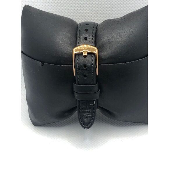 Fossil BQ3491 Women's Black Leather Analog White Dial Quartz Genuine Watch HO354 - Picture 4 of 9